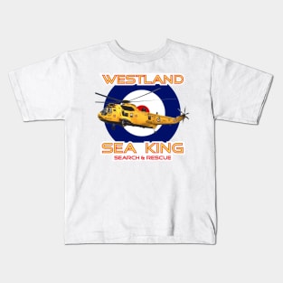 Westland Sea King Search and rescue helicopter in RAF roundel, Kids T-Shirt